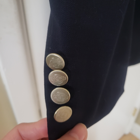 NAVY PERRY ELLIS SPORTS COAT SIZE 40 - Picture 4 of 4